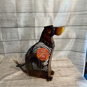 Charming Bronze Dog Fan by